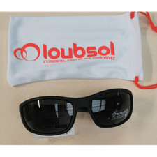 lunettes de soleil LOUBSOL Lu rondo noir gris