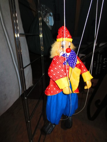 Marionnette clown articulé - marionnette,