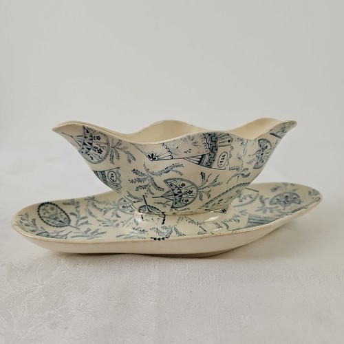 Saucière décor éventails - saucière,