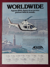 9/1980 PUB AGUSTA HELICOPTERE AGUSTA 109A I-DMCV VENISE VENEZIA FRENCH AD