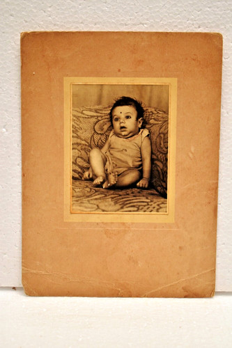 Vintage indien bébé photo - vintage,