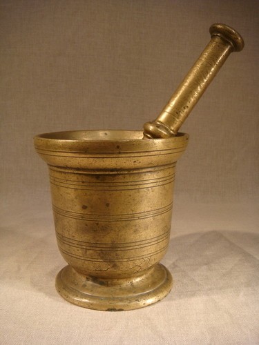 Ancien grand mortier bronze - ancien,