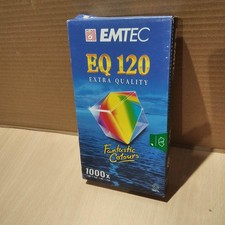 cassette vidéo VHS vierge NEUVE scellée sealed - EMTEC BASF - EQ 120