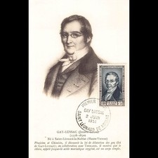 6 Cartes Maximum 891 à 896 - Personnages célèbres 1951