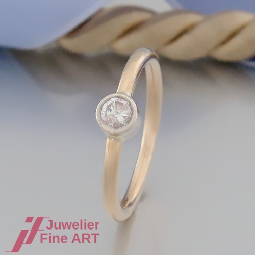 Bague solitaire classique avec - solitaire,