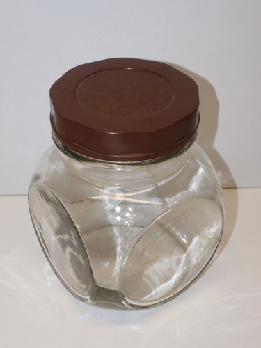 Ancien pot verre bouchon - *ancien, &