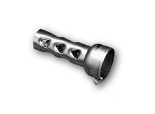 dB Killer 2" x 4” Long Drag Pipe Tuyau d'Échappement Chicane Silencieux Baffle