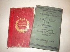 1889.Lot 2 livres droit usuel