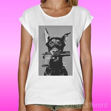 T-Shirt Blanc Femme " Chien