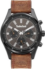 Montre Homme Timberland Multifonction Cuir Boîtier Acier + Sac