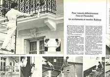 PUBLICITE ADVERTISING 114  1976  RUBSON   matériaux  revetemets & mastics ( 2p)