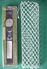 NEUF VINTAGE  étui filet but MONTRE SWATCH chrono GOAL 1997 world cup FOOTBALL