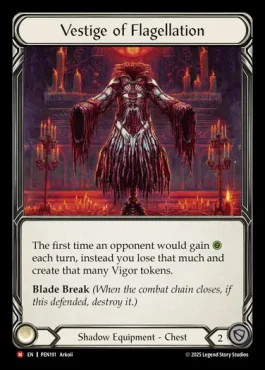 Flesh and blood vestige of - -,