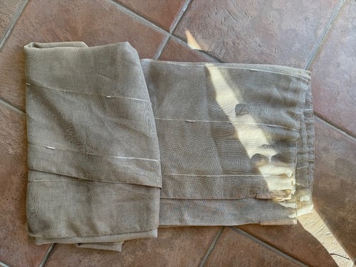 Tissu voilage rideau taupe