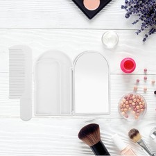  Miroir de maquillage compact en strass : petit miroir de poche pliable et