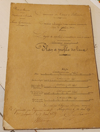 1879 manuscrit canal midi - 1879,