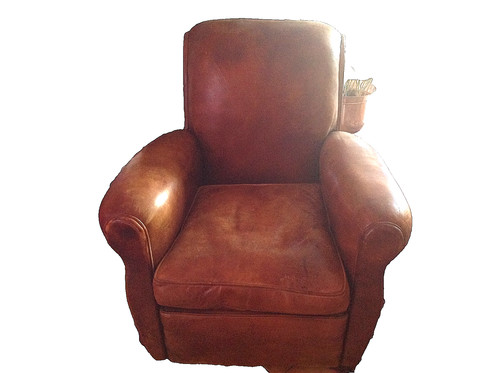 Fauteuil club cuir - en, des