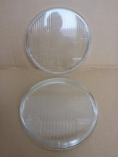 2X Ancien Verre De Phare Rond