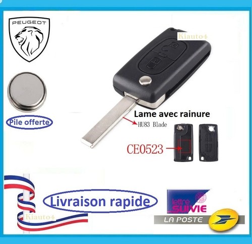Coque plip cle peugeot - cle,