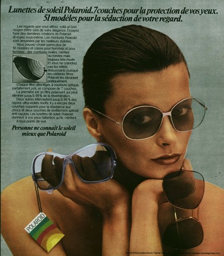 Publicité ancienne lunettes
