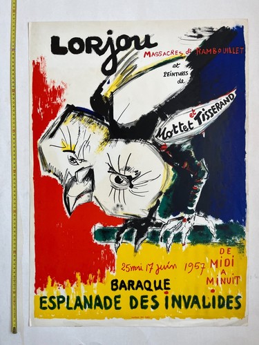 Lorjou invalides 1957 - , mourlot