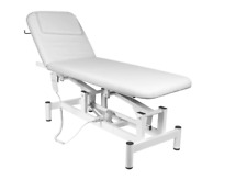 Table de massage électrique 079, 1 moteur, réglable en hauteur, couleur blanc...