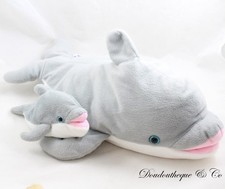 Peluche dauphin et son bébé