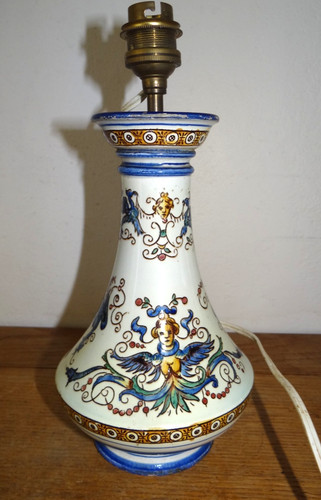 Beau pied lampe faïence - beau,