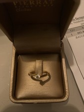 Bague Solitaire Accompagné Or