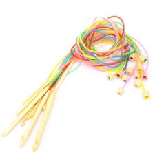 Crochet Tunisien Aiguille à Crochet Carbonisée Avec Perle Pour Tapis Neuf