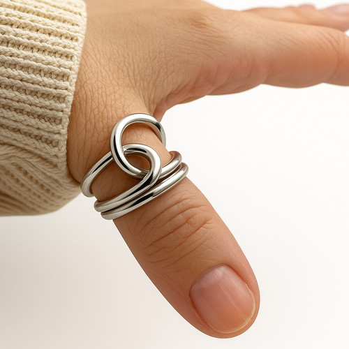 Bague nœud pouce grande bague