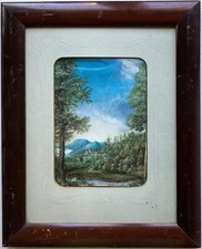 Vieux Cadre Photo Bois Art