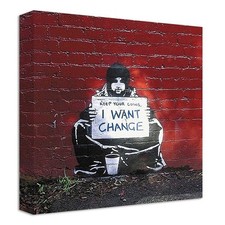 Banksy I Want Changer Toile