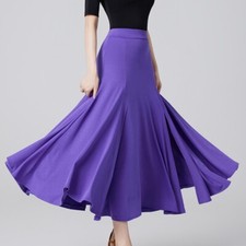 Moderne Costume Danse Jupe Salle de Bal Latin Gypsy Flamenco Tenue Split Swing