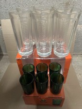 Rare lot de 6 verres long