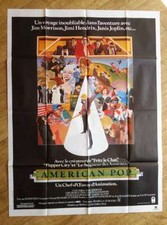 AMERICAN POP Ralph Bakshi Jimi Hendrix original LARGE french movie poster '81