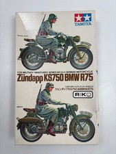 TAMIYA 1/35e #MM123+200 MOTO ZÜNDAPP KS750 + BMW R75 - Kit WW2