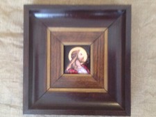 Emaux Limoges Bonnet P. Petit cadre Christ