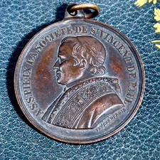 PAPE PIE IX Médaille bronze