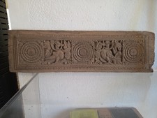 Linteau Porte  Meuble Bois Sculpté Inde 19eme