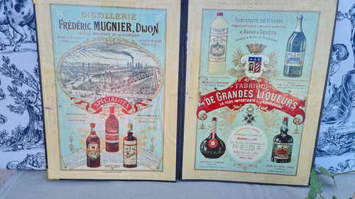 Ancien porte menu publicitaire - ancien,