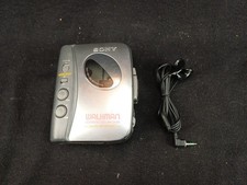 Ancien walkman SONY WM-EX356 + écouteurs balladeur K7 casette vintage année 1990