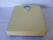 vintage balance pèse-personne JAUNE années 70 fonctionnelle 2,1 kg