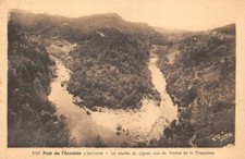 -pont CÂBLE HAUT PARLEUR - la courbe du lignon vue viaduc de la chapelette