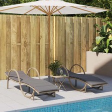 Lot de 2 Chaises Longues et