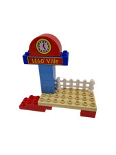 Lego® train Duplo BLEU chemin de fer Station de chargement quai de la gare LegoV