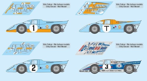 Décal porsche 917k sebring - porsche,