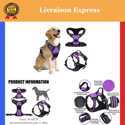Harnais chien anti traction - anti,