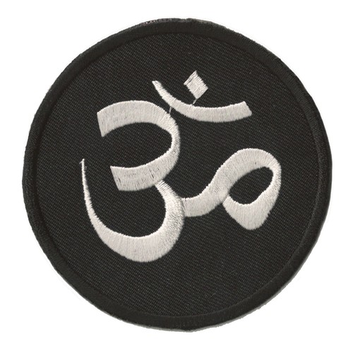 Ecusson patche aum ohm noir - aum,