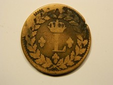 1 DECIME 1814 BB - FRANCE - Louis XVIII - L  couronné - points B EB90675